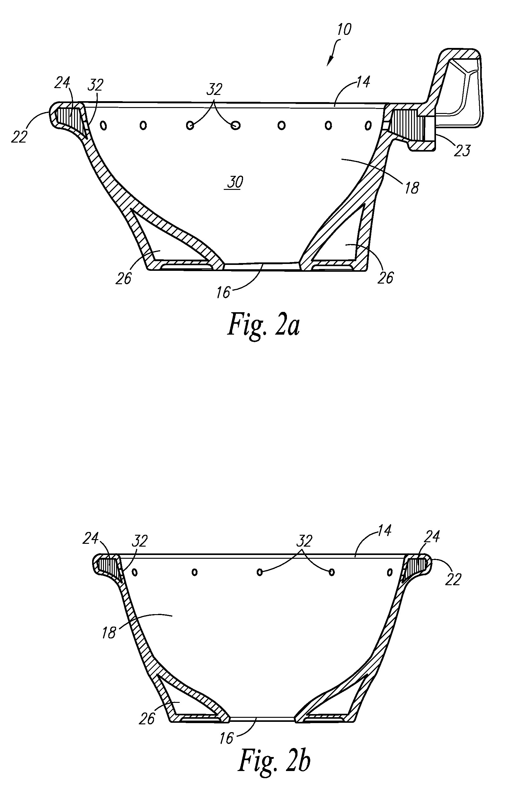 Exterior rim wash bowl