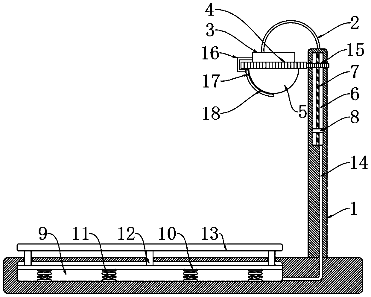 Self-cleaning device for LED street lamp