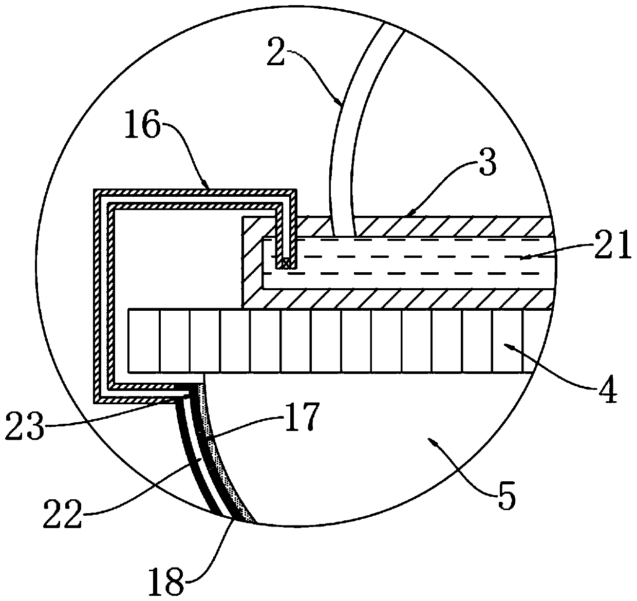 Self-cleaning device for LED street lamp