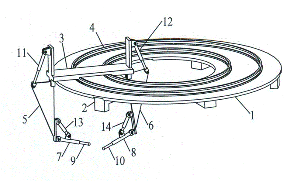 Automatic ultrasonic flaw-detecting machine for tray type large shell section parts