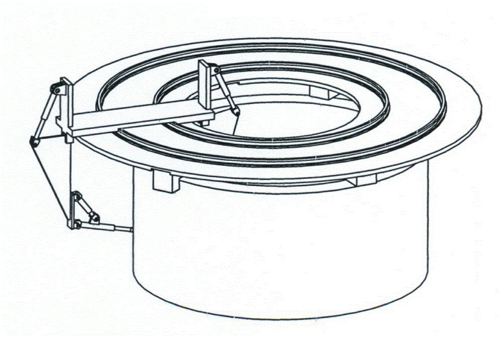 Automatic ultrasonic flaw-detecting machine for tray type large shell section parts