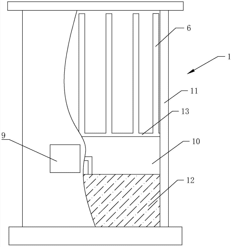 A planting box with automatic soil turning function