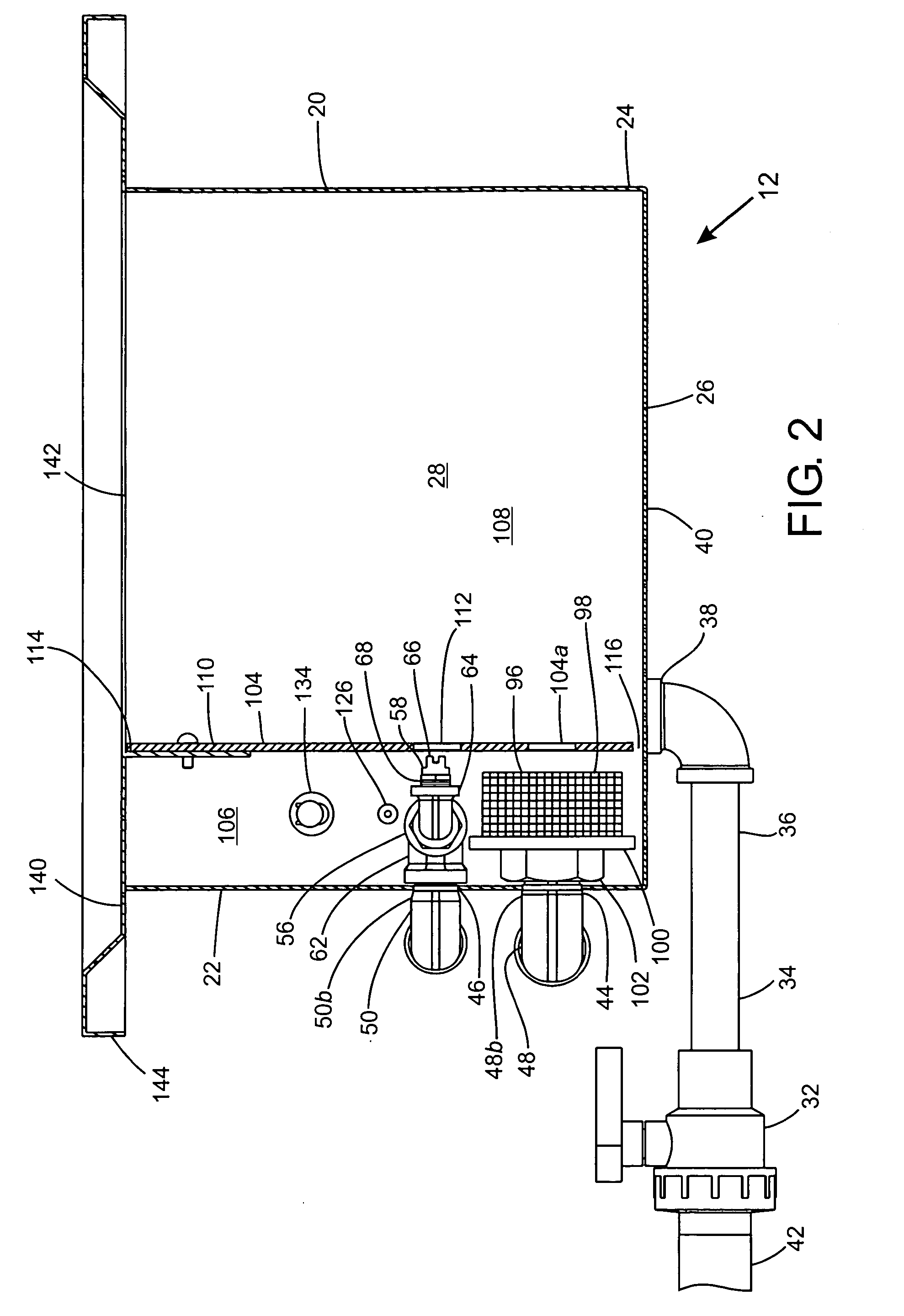 Apparatus for removing water-soluble support material from one or more rapid prototype parts