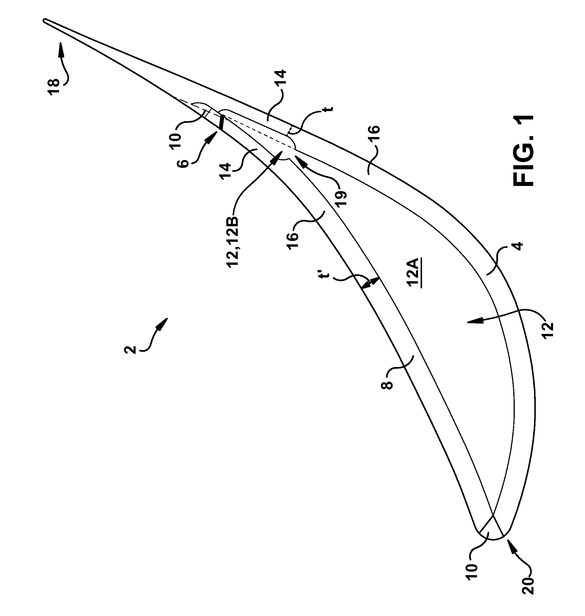 Slotted turbine airfoil