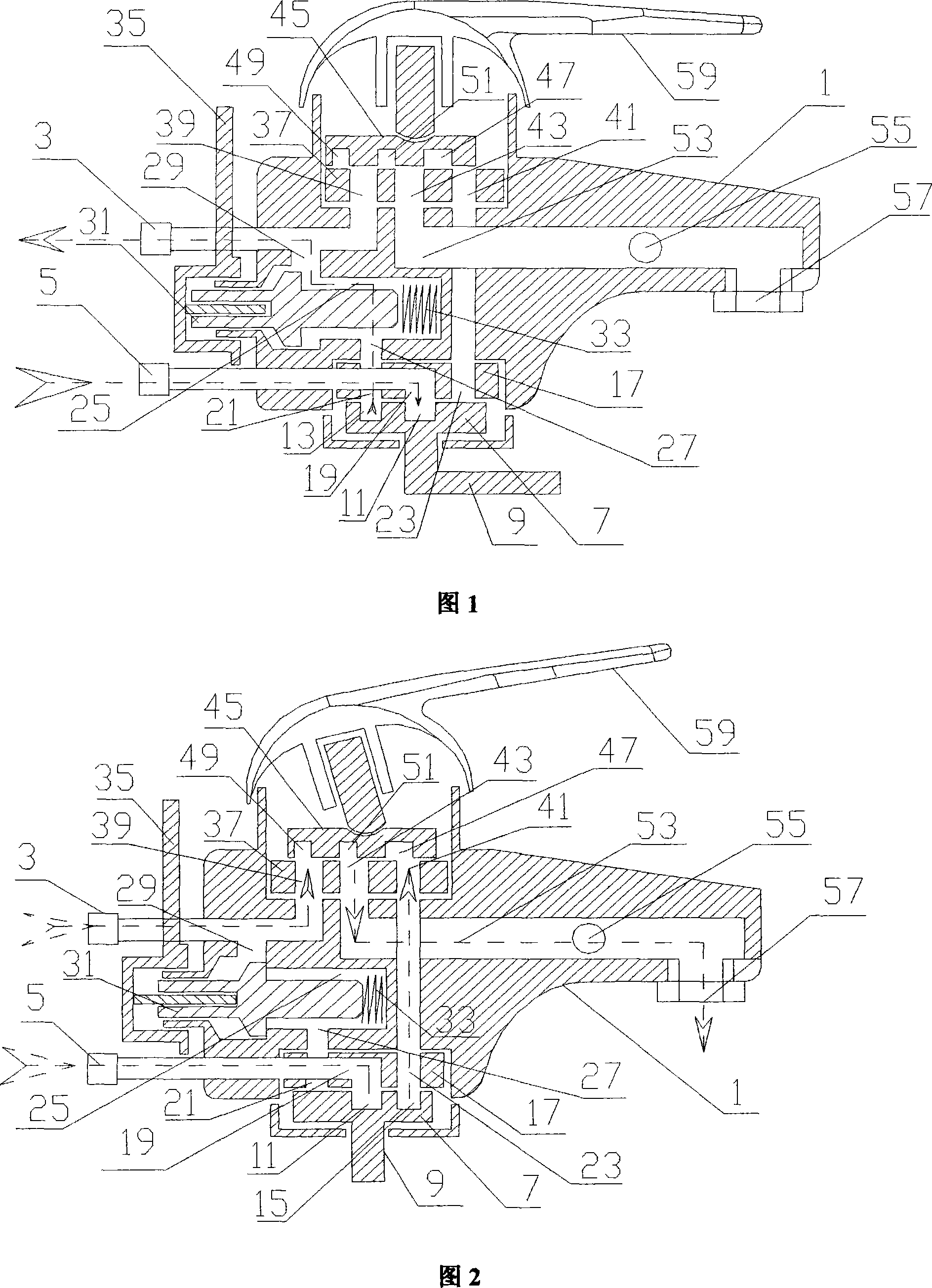 Temperature control differential pressure backwater tap