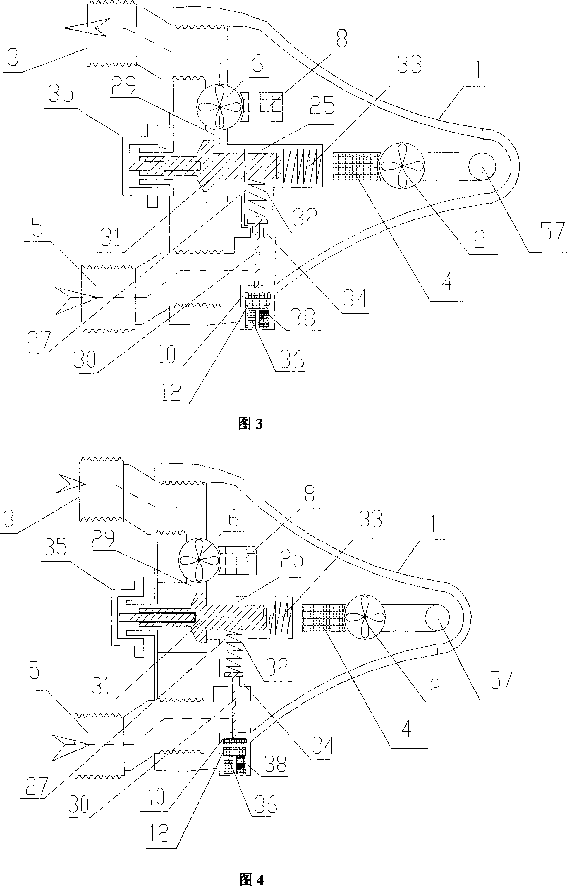 Temperature control differential pressure backwater tap