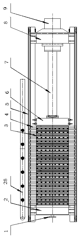 Titanium white gypsum suspension solid-liquid separation and hot-pressing drying equipment and production process thereof