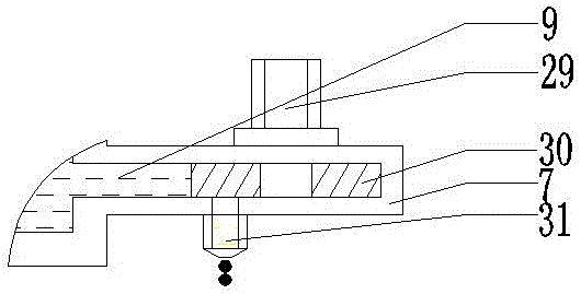 Pulse on-off valve type metal 3D printing device