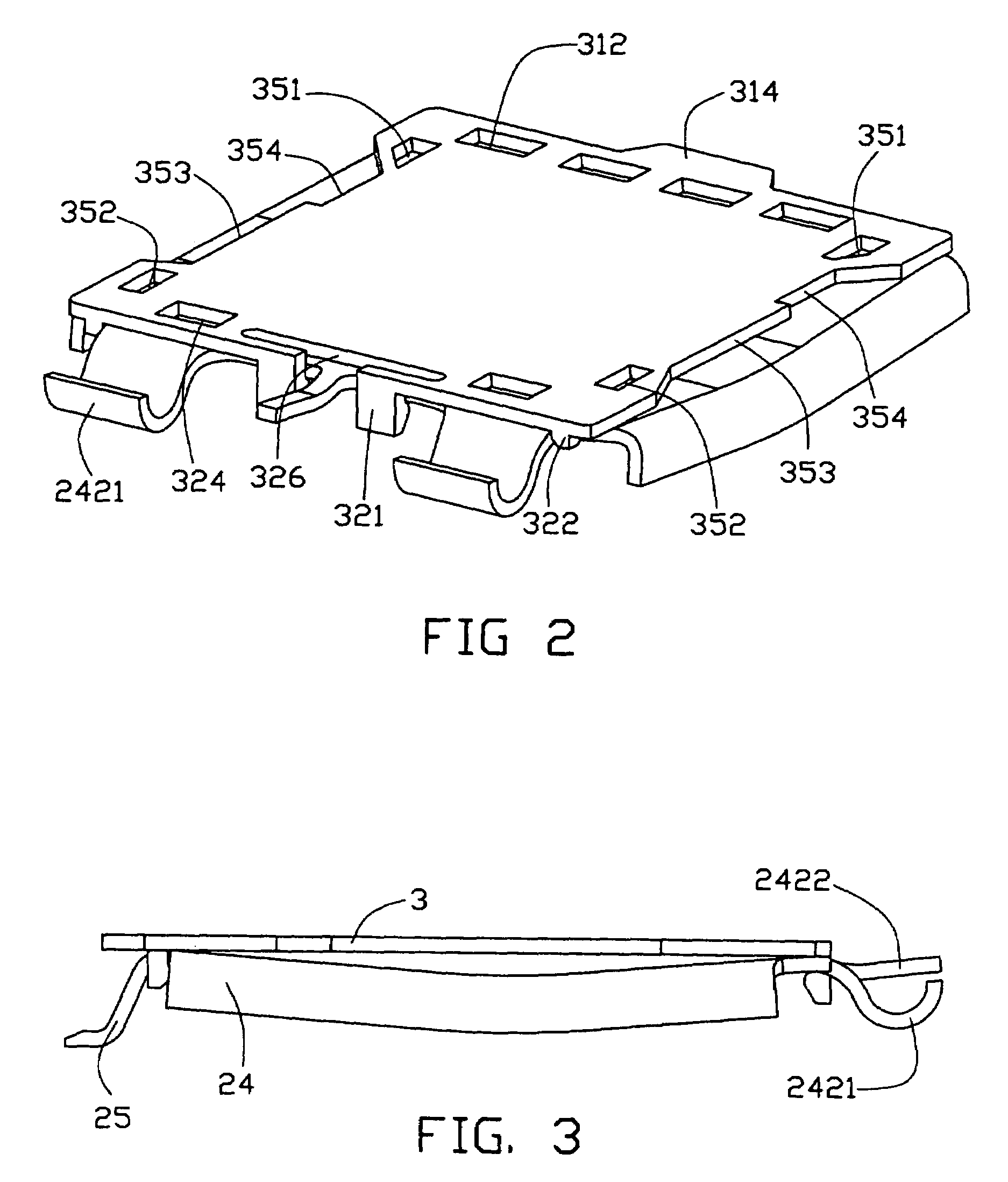 Pick up cap for LGA connector assembly