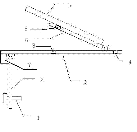 Bank side measuring rocker arm base