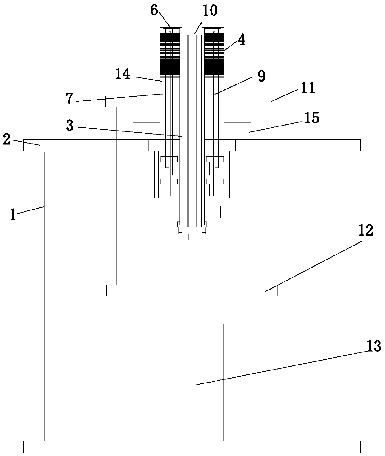 Double-inner-water-cooling quadrupole oblique magnetic sine wave magnetizing head