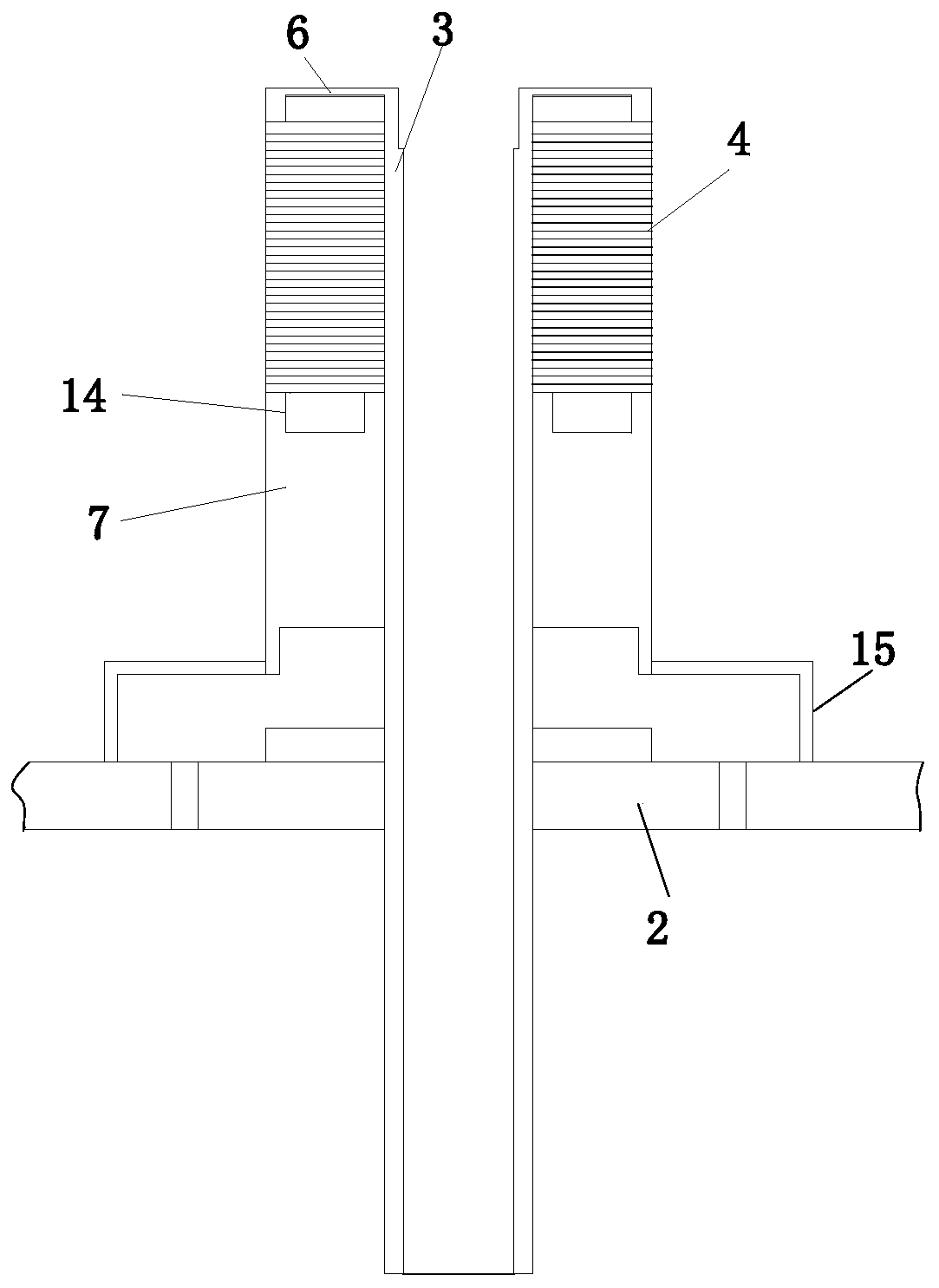 Double-inner-water-cooling quadrupole oblique magnetic sine wave magnetizing head