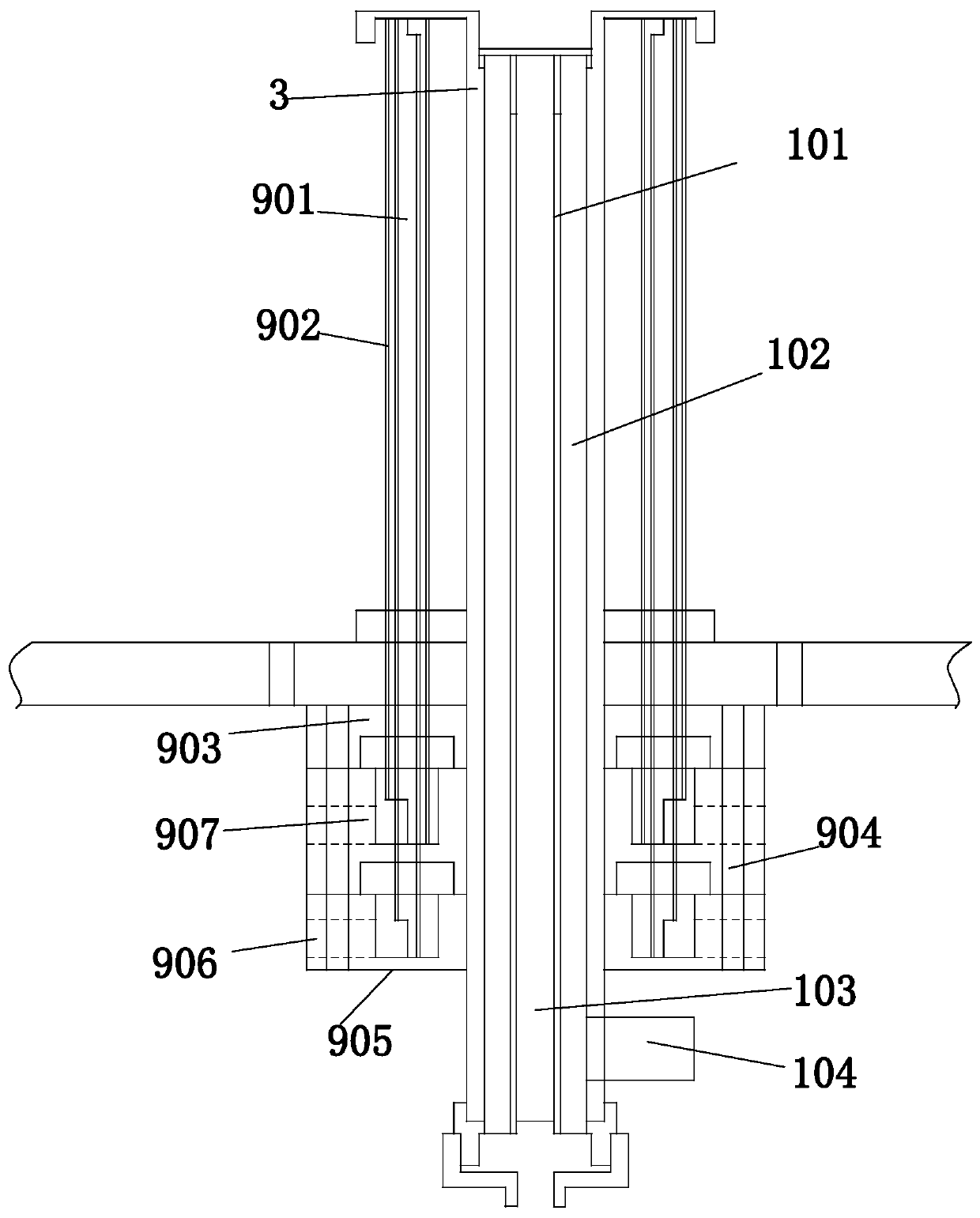 Double-inner-water-cooling quadrupole oblique magnetic sine wave magnetizing head