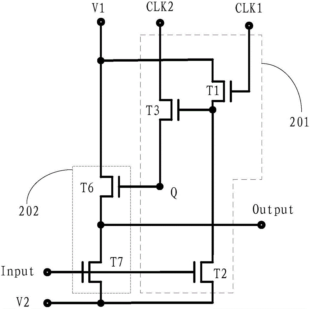 Inverter, driving method thereof, GOA (Gate driver On Array) unit, GOA circuit and display device