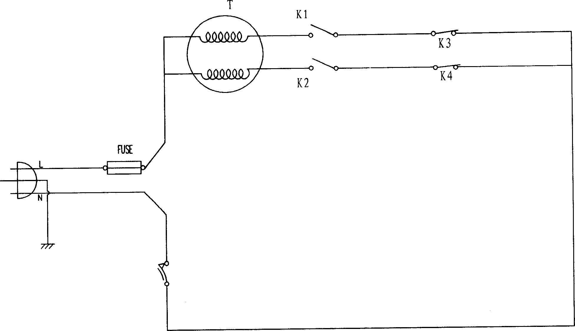 In-out control device for food supporting rack