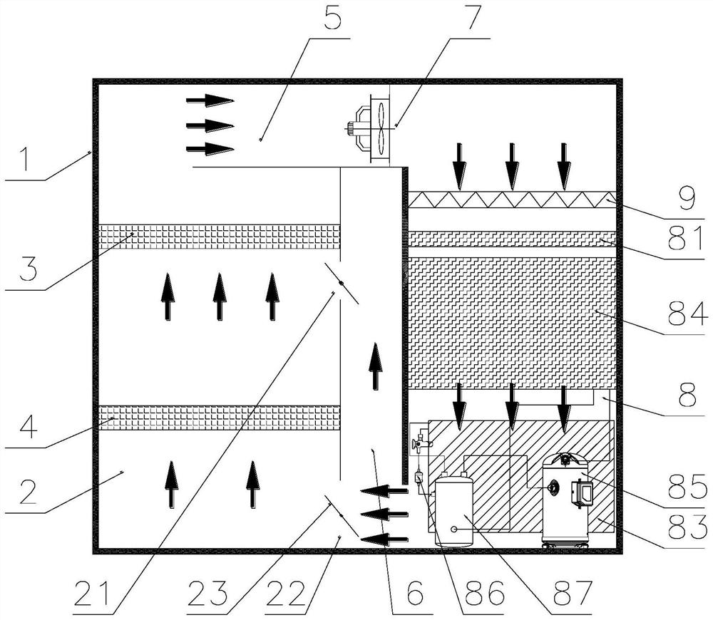 Heat pump type belt type low-temperature sludge drying machine