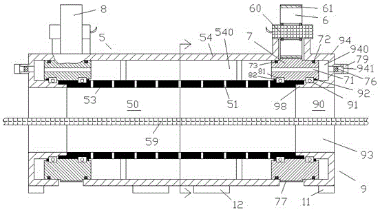 Tea drying device automatically controlled and provided with airflow filtering net