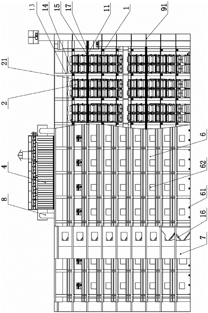 Mixed structure three-dimensional environmental protection fermentation system