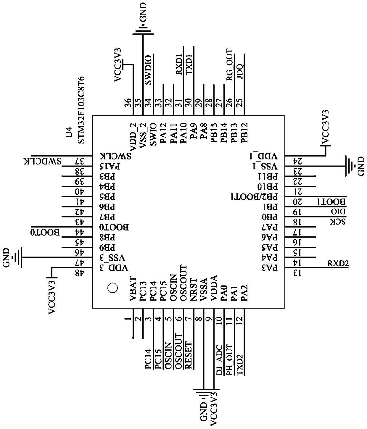 Solution distinguishing device and method based on electronic measurement technology