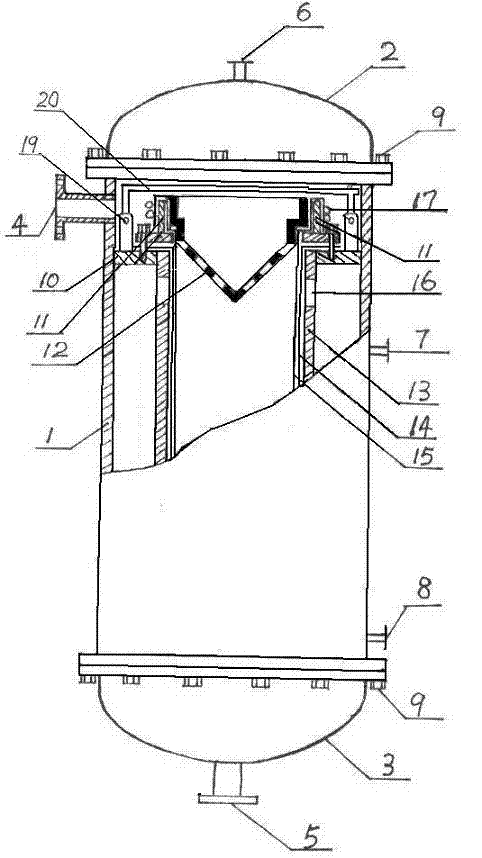 Filter with squeezing filtering bags