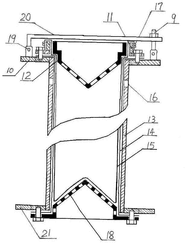 Filter with squeezing filtering bags