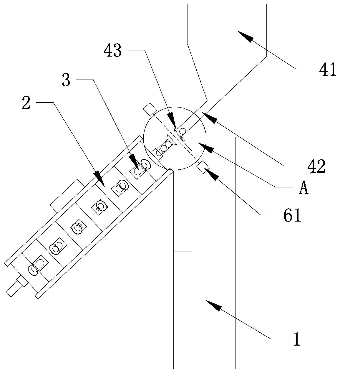 Automatic high-efficiency device for putting meatballs on sticks