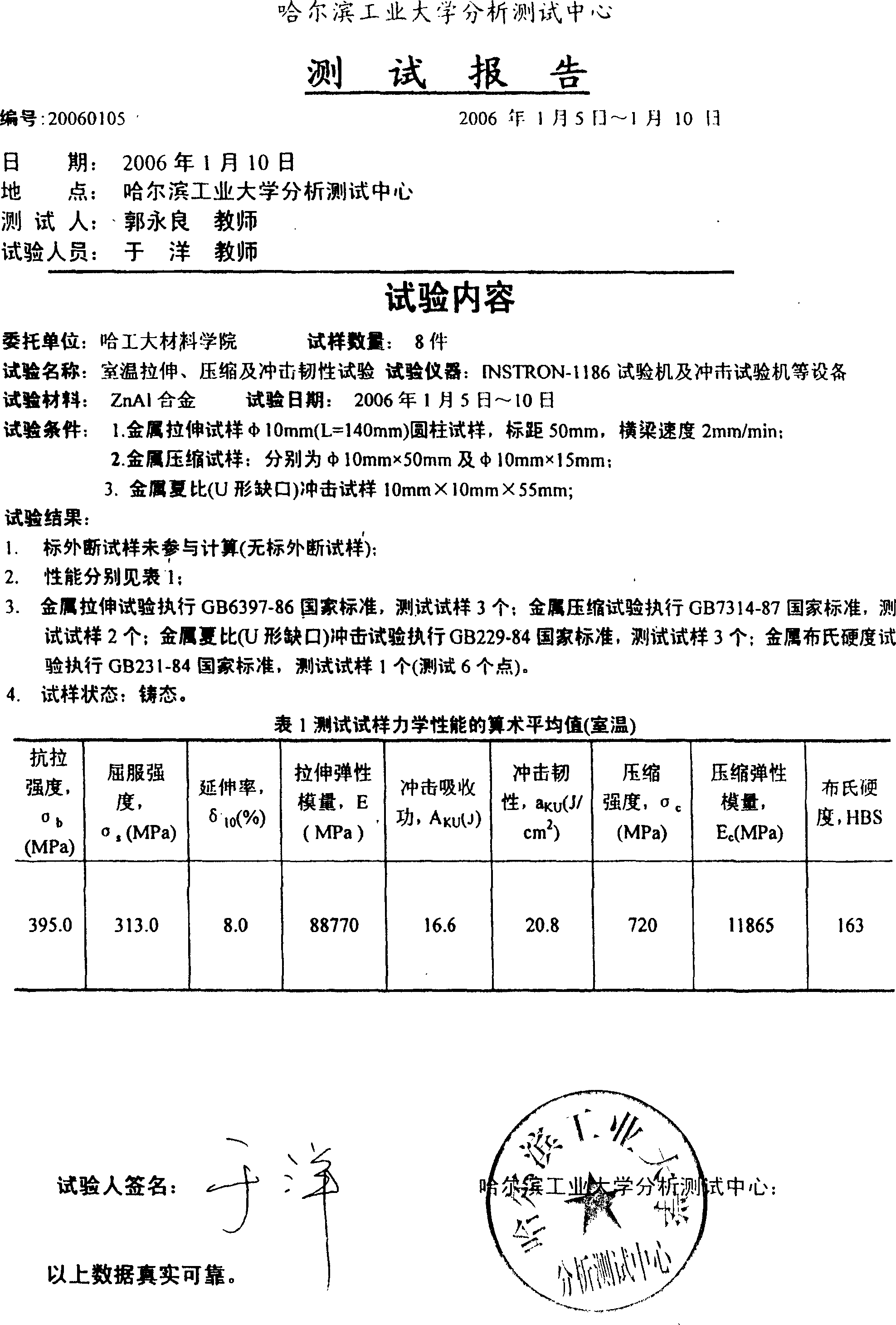 High-strength toughness lower expanding zinc base abrasion alloy and preparation process thereof