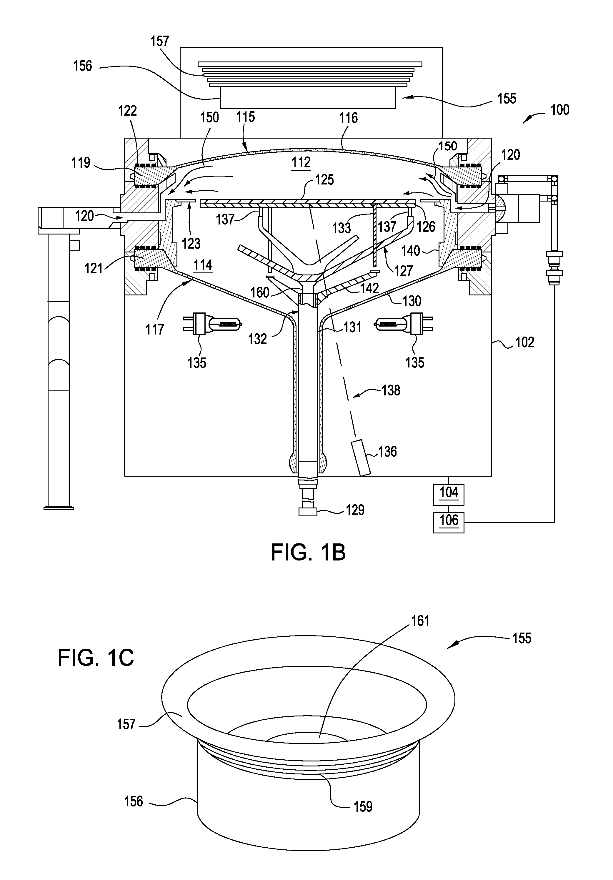 Susceptor support shaft with uniformity tuning lenses for epi process