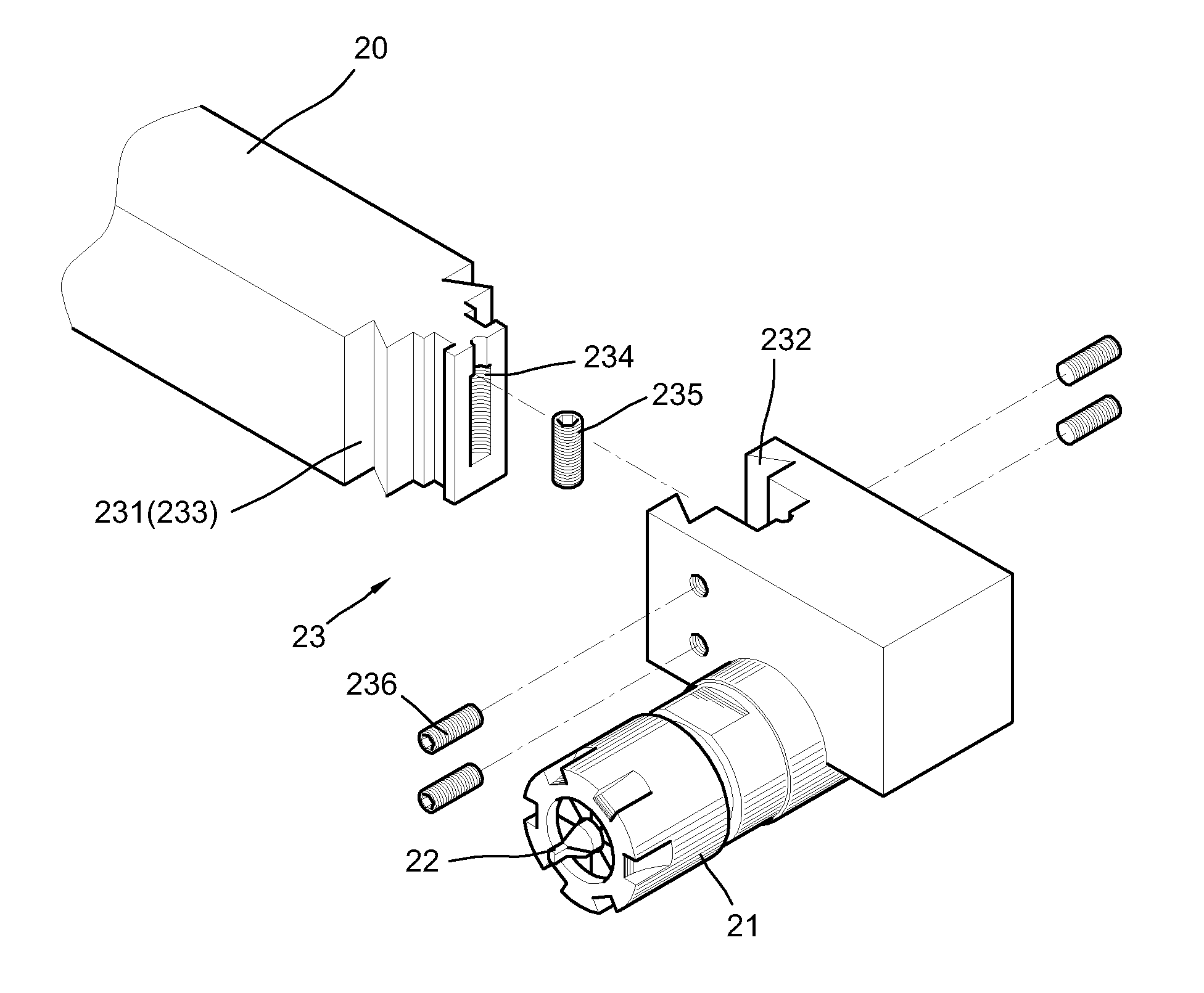 Centre drilling/turning tool holder