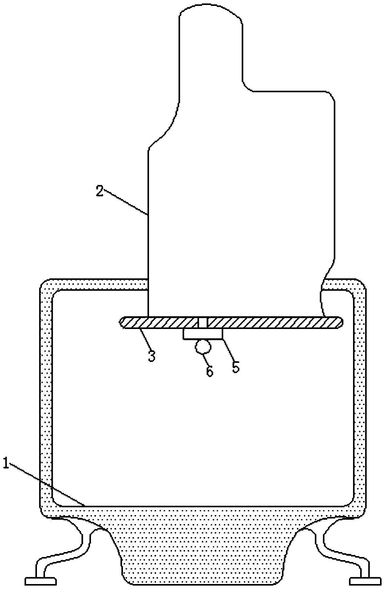 Plastic barrel bottom thickness detection equipment capable of automatically screening products and giving early warning prompt