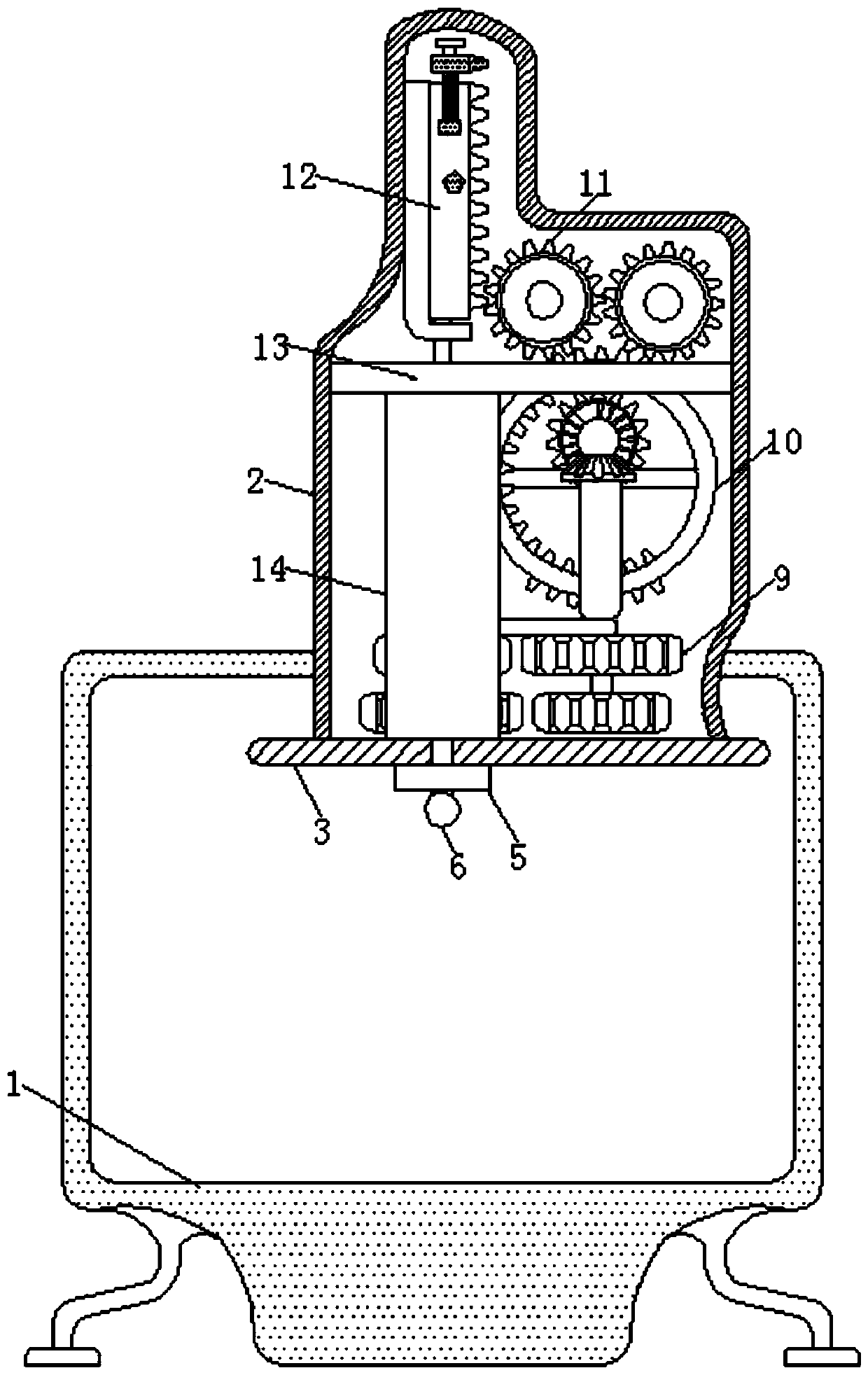 Plastic barrel bottom thickness detection equipment capable of automatically screening products and giving early warning prompt