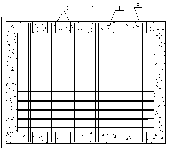 Superposed type cable well top plate structure and construction method thereof