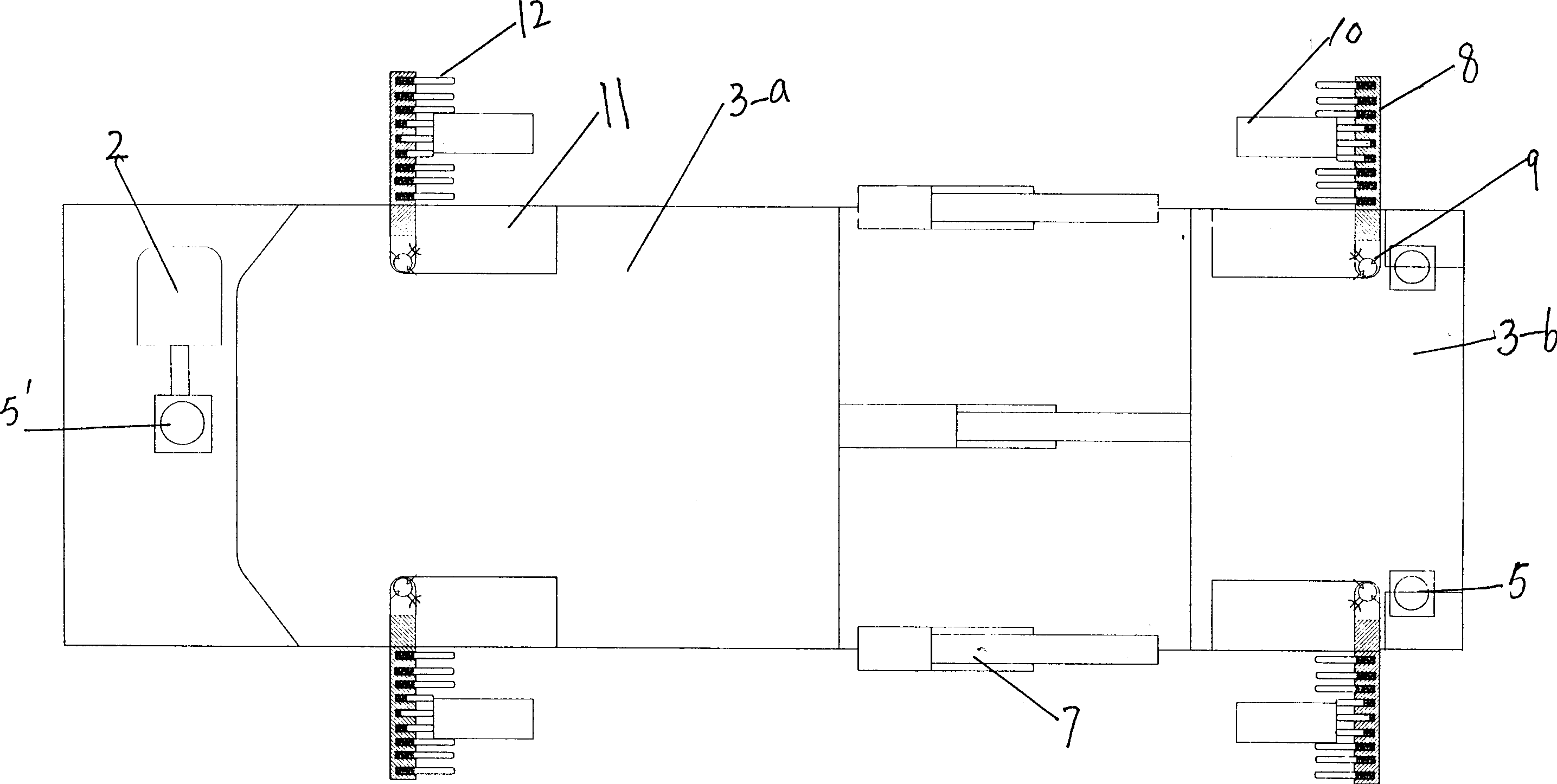 Automobile hydraulic lift transport device