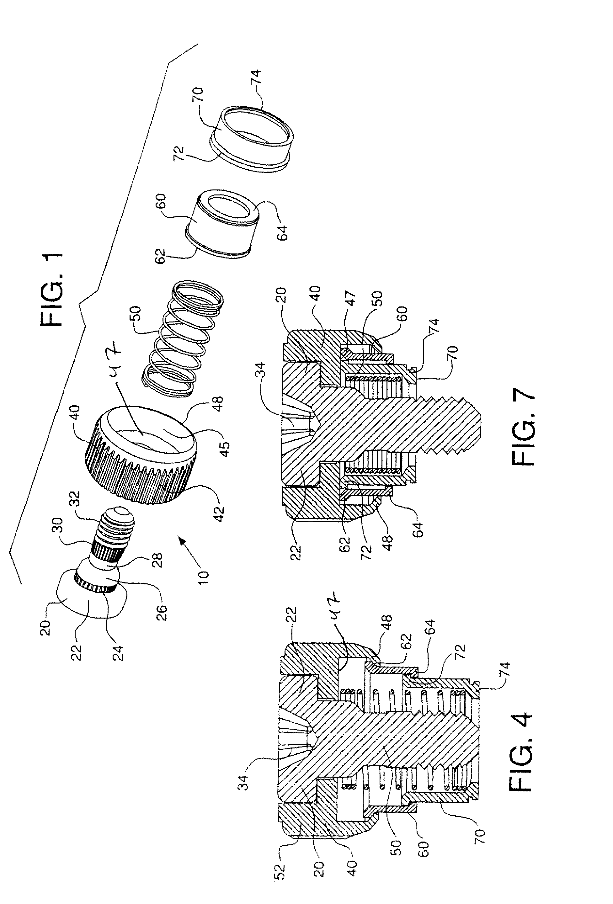 Telescopic captive fastener