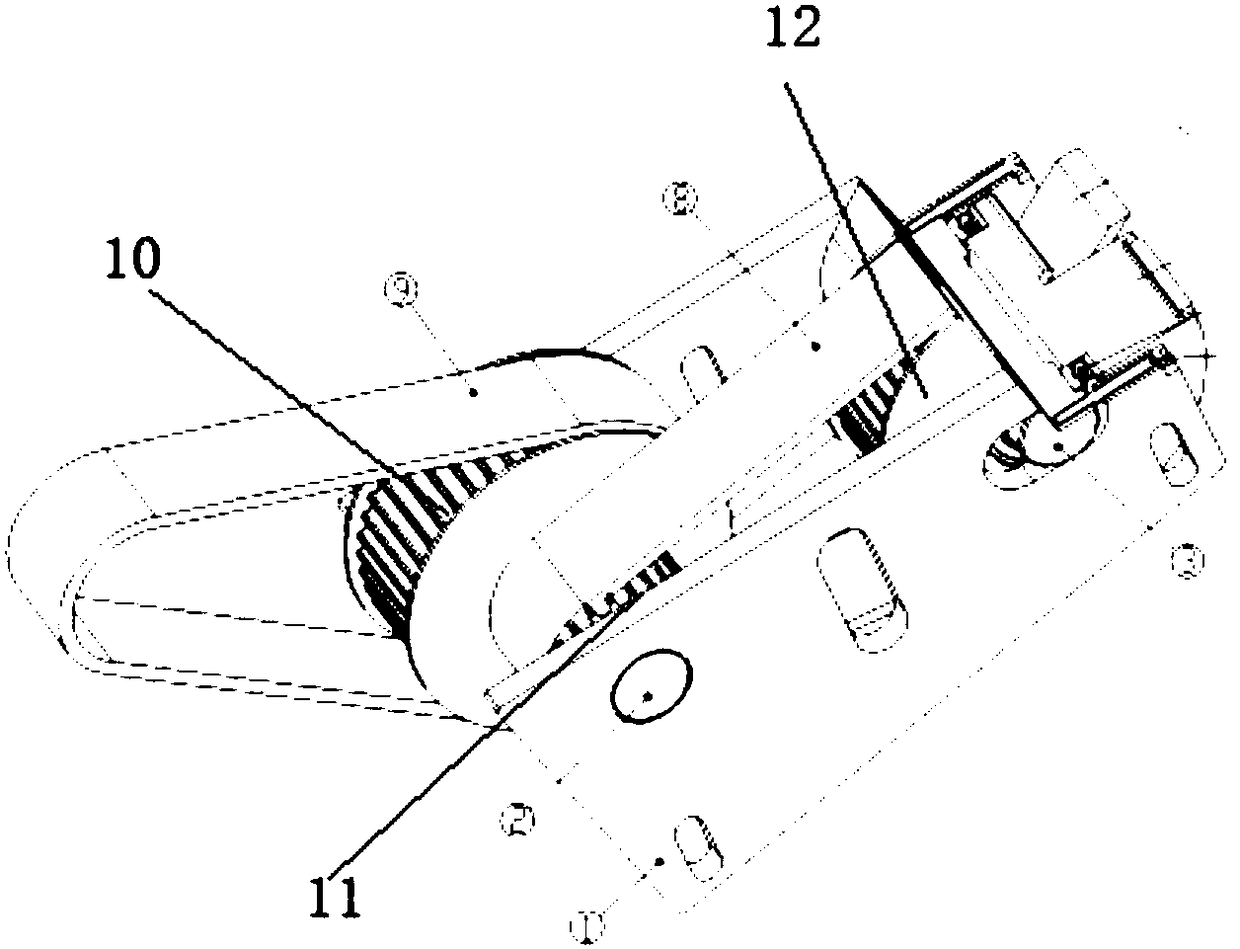 Frequency conversion feeding variable speed enhancing torque device for milling machine