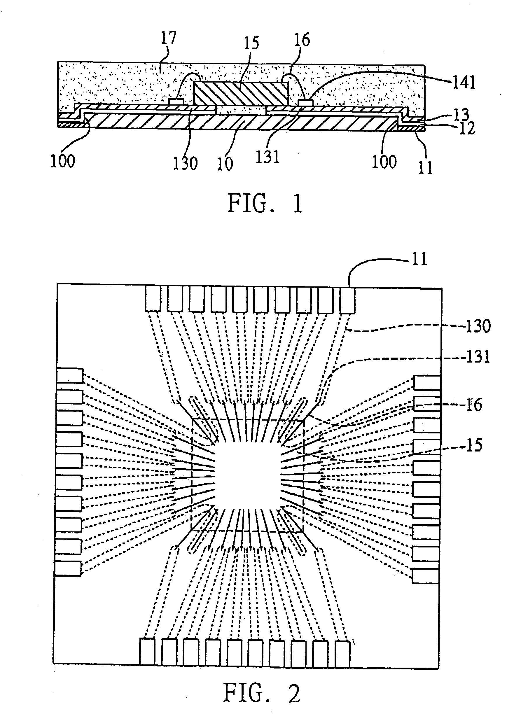 Semiconductor package free of substrate and fabrication method thereof