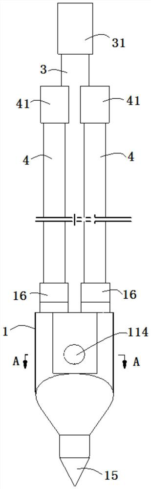 Same-hole multi-slurry injection machine tool and same-hole multi-slurry injection plugging method