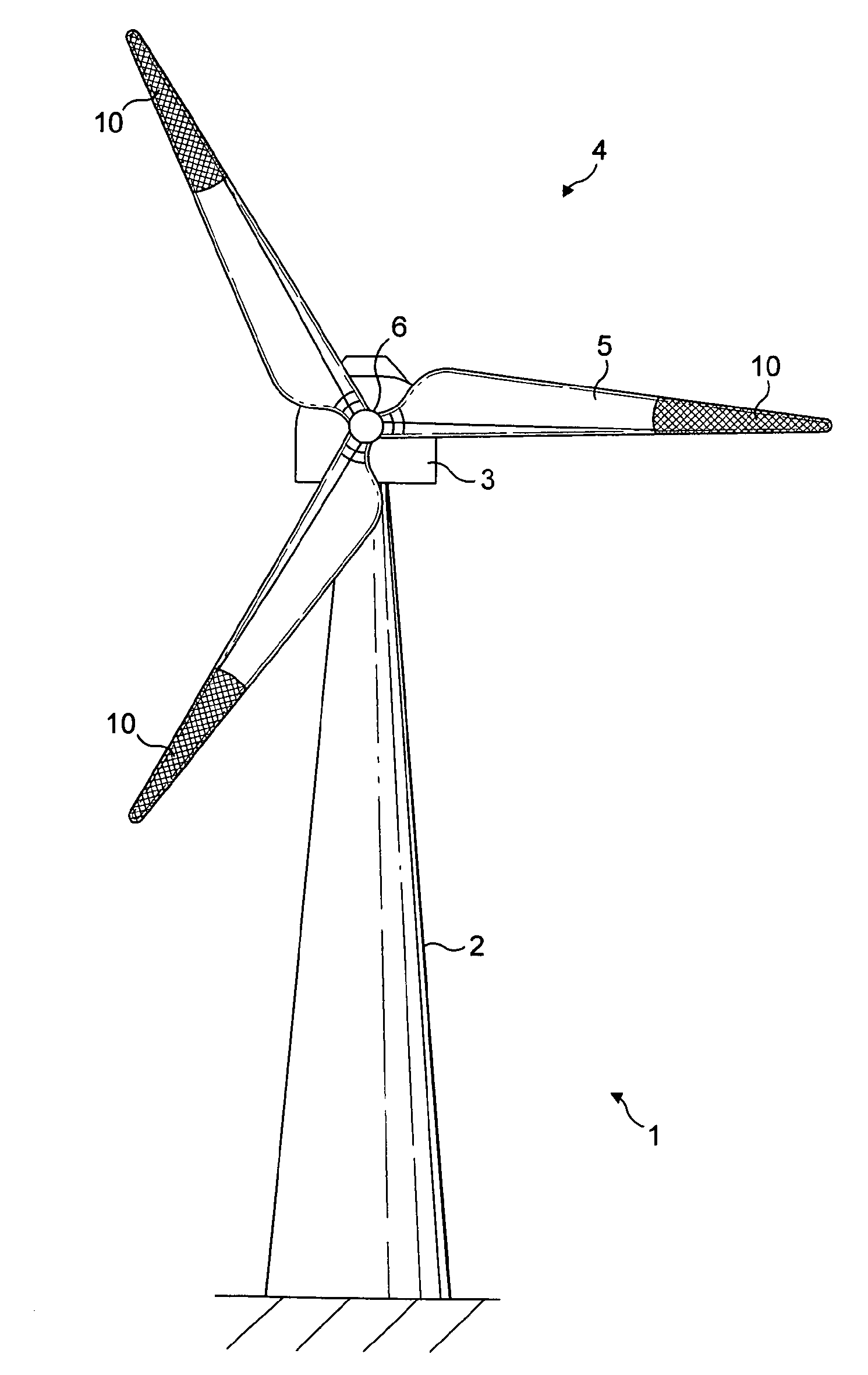 Anti-oscillation apparatus and technique for securing wind turbine blades against oscillations