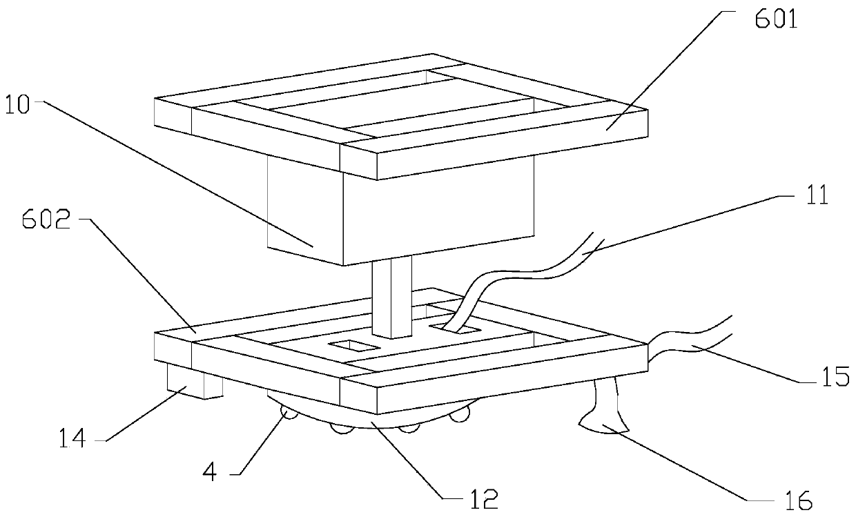 Intelligent ultrahigh-pressure water jet signboard surface treatment device