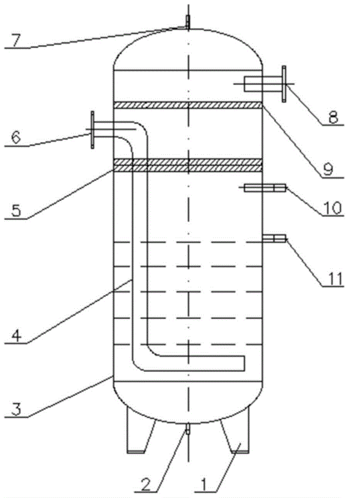 A pressurized humidification device for laboratory piping system