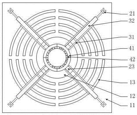 Automatic-adjusting tree supporting frame