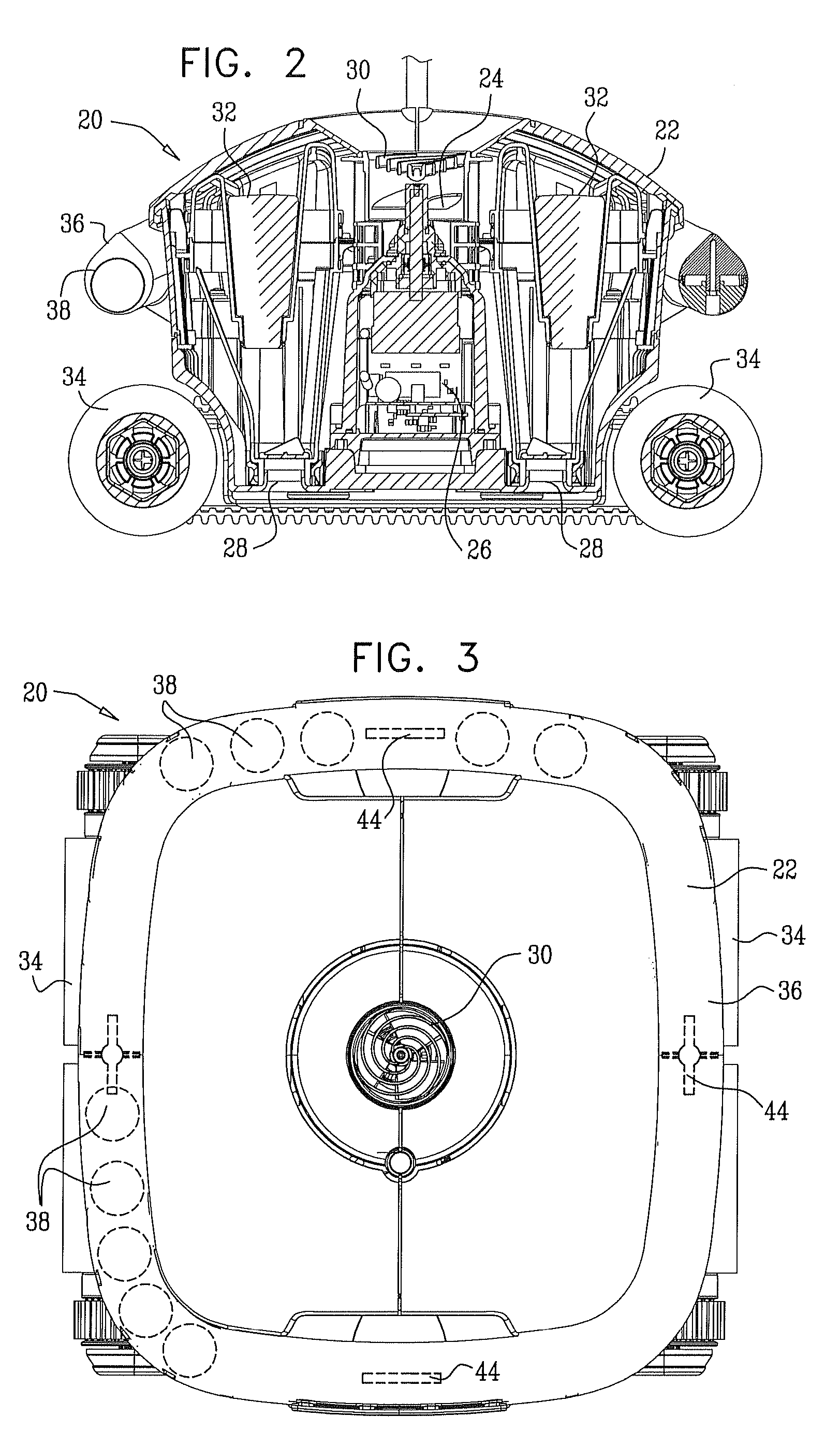 Self-righting pool cleaning robot