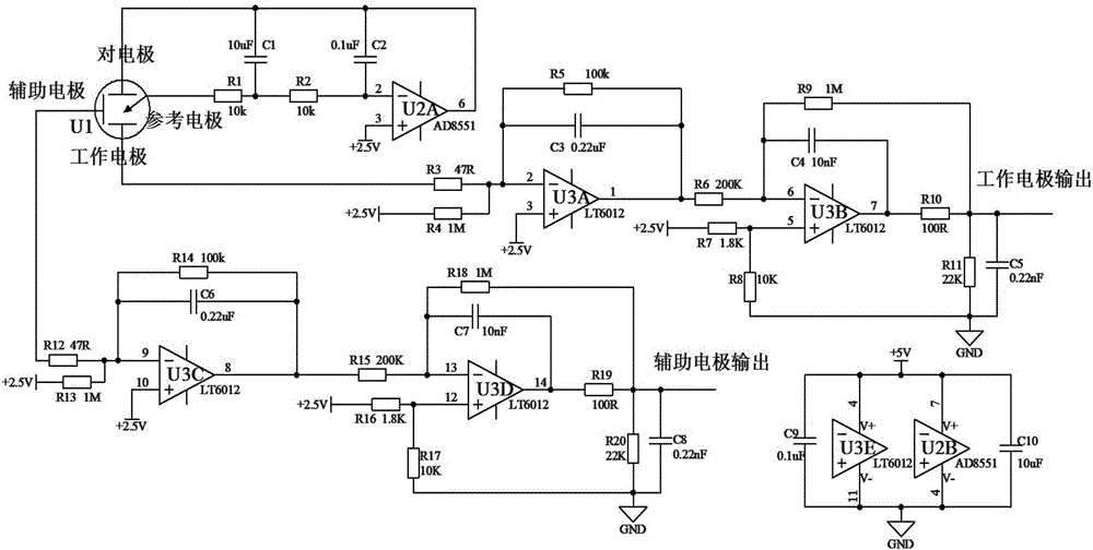 Atmospheric NO2 detection system based on electrochemical transducer