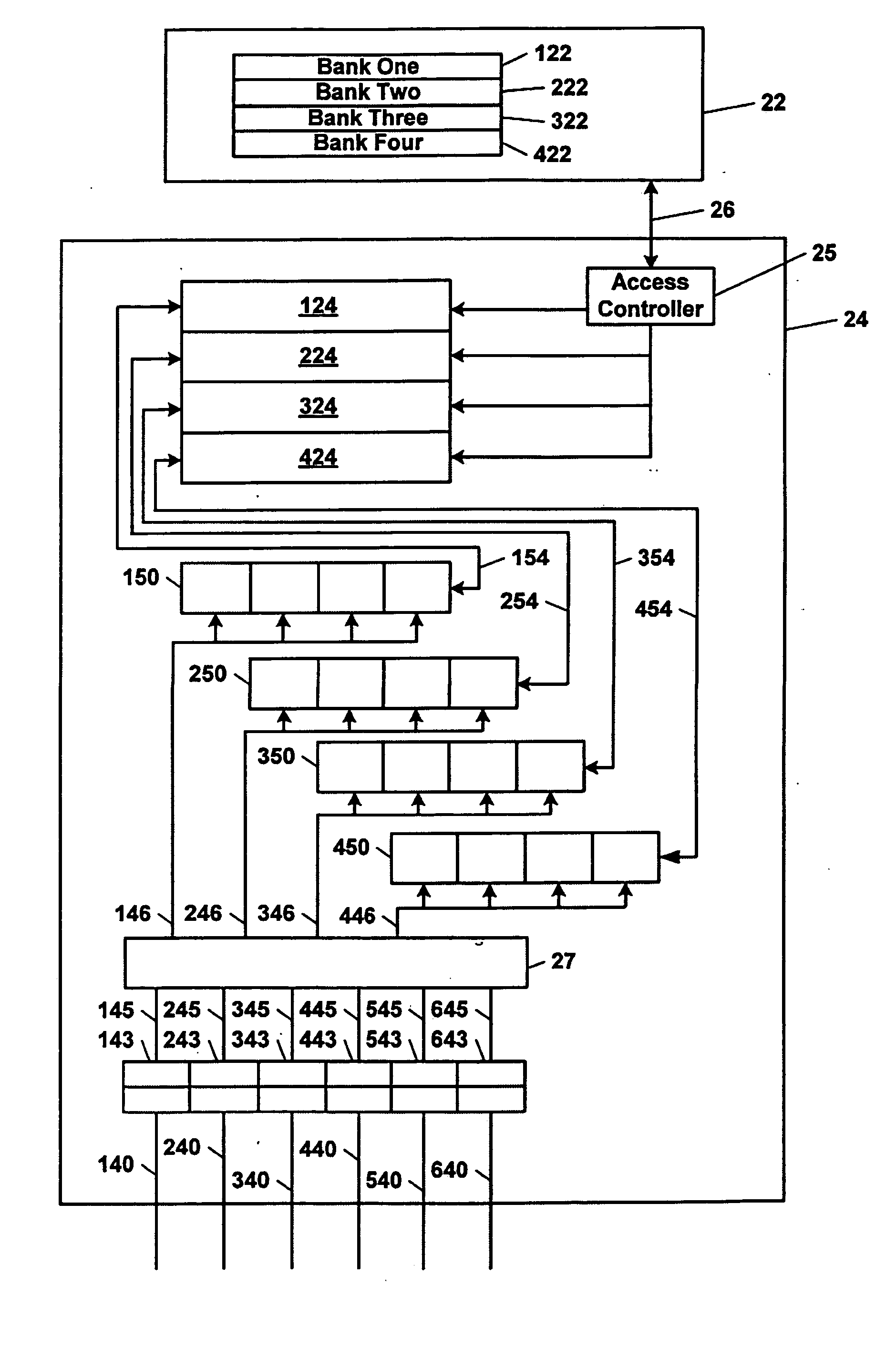 Device and method for small discontiguous accesses to high-density memory devices