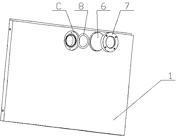 Cabinet door for hydrogen peroxide low-temperature plasma sterilizer