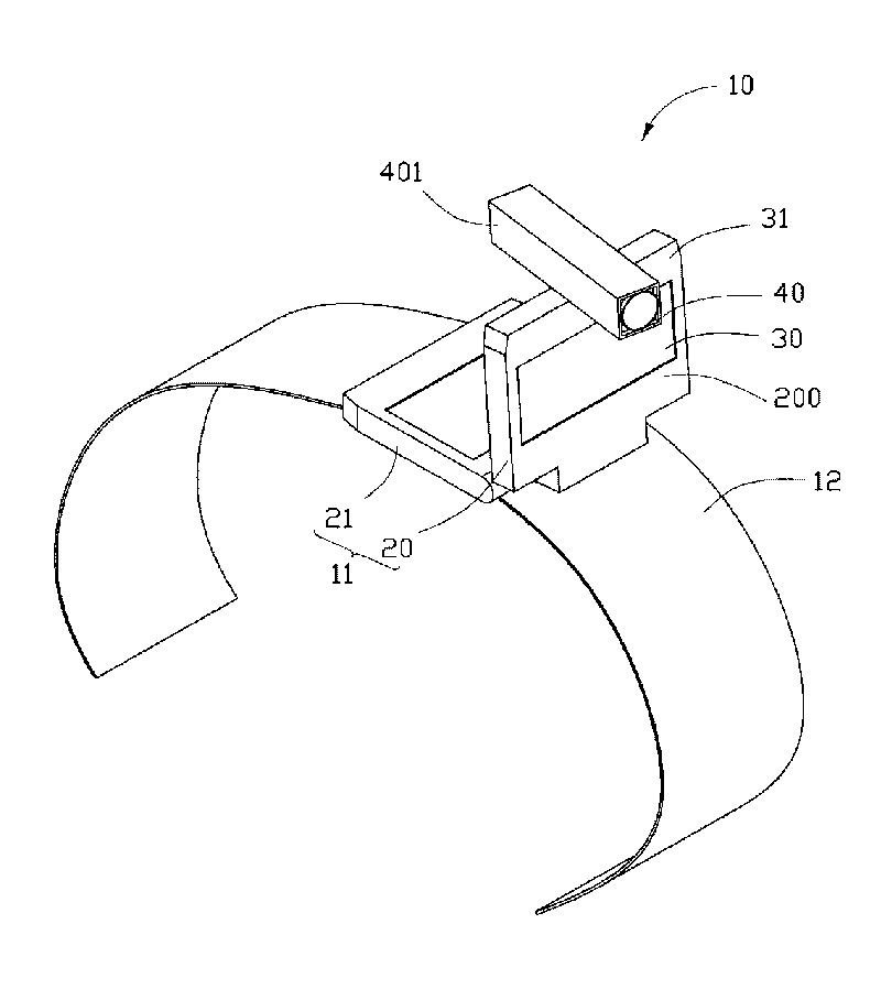 Portable clock with camera function