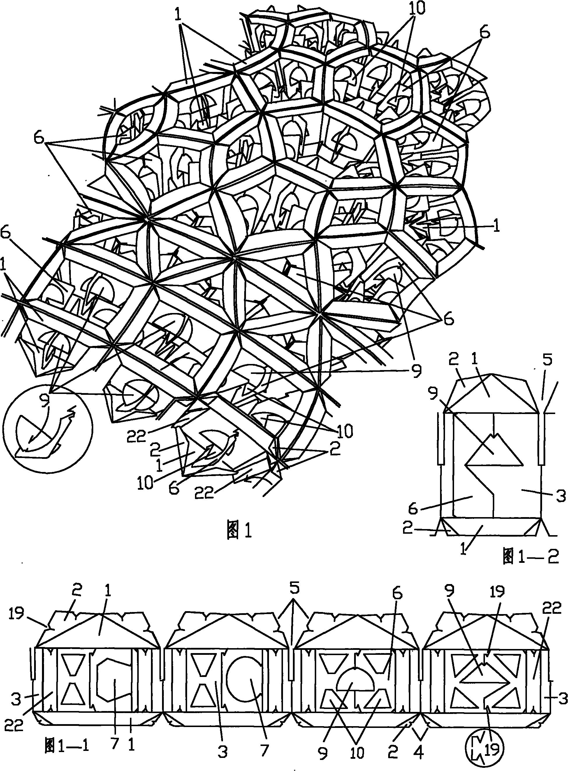 Multilayer integrated multi-angle edge nest hole and core hole structure