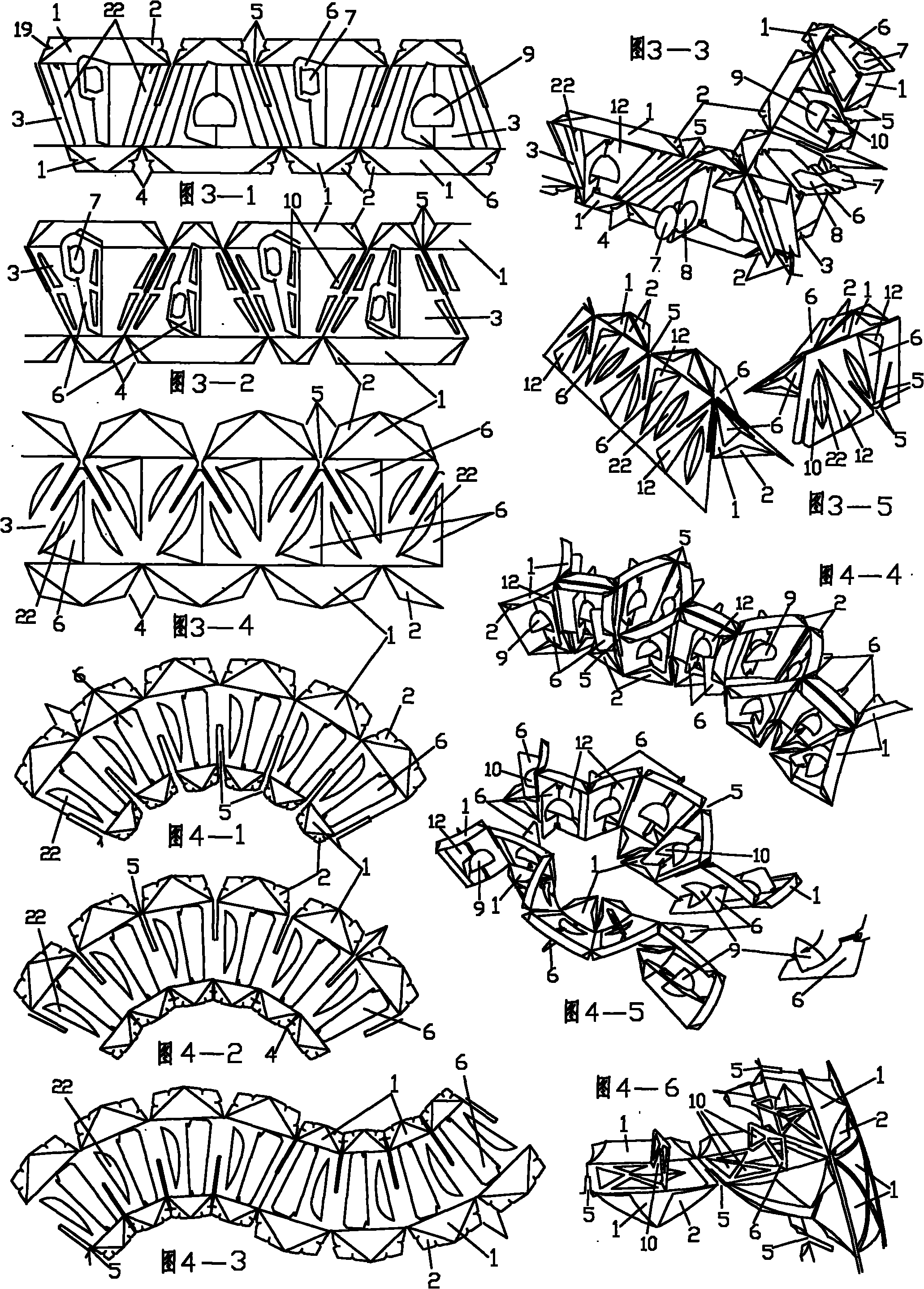 Multilayer integrated multi-angle edge nest hole and core hole structure