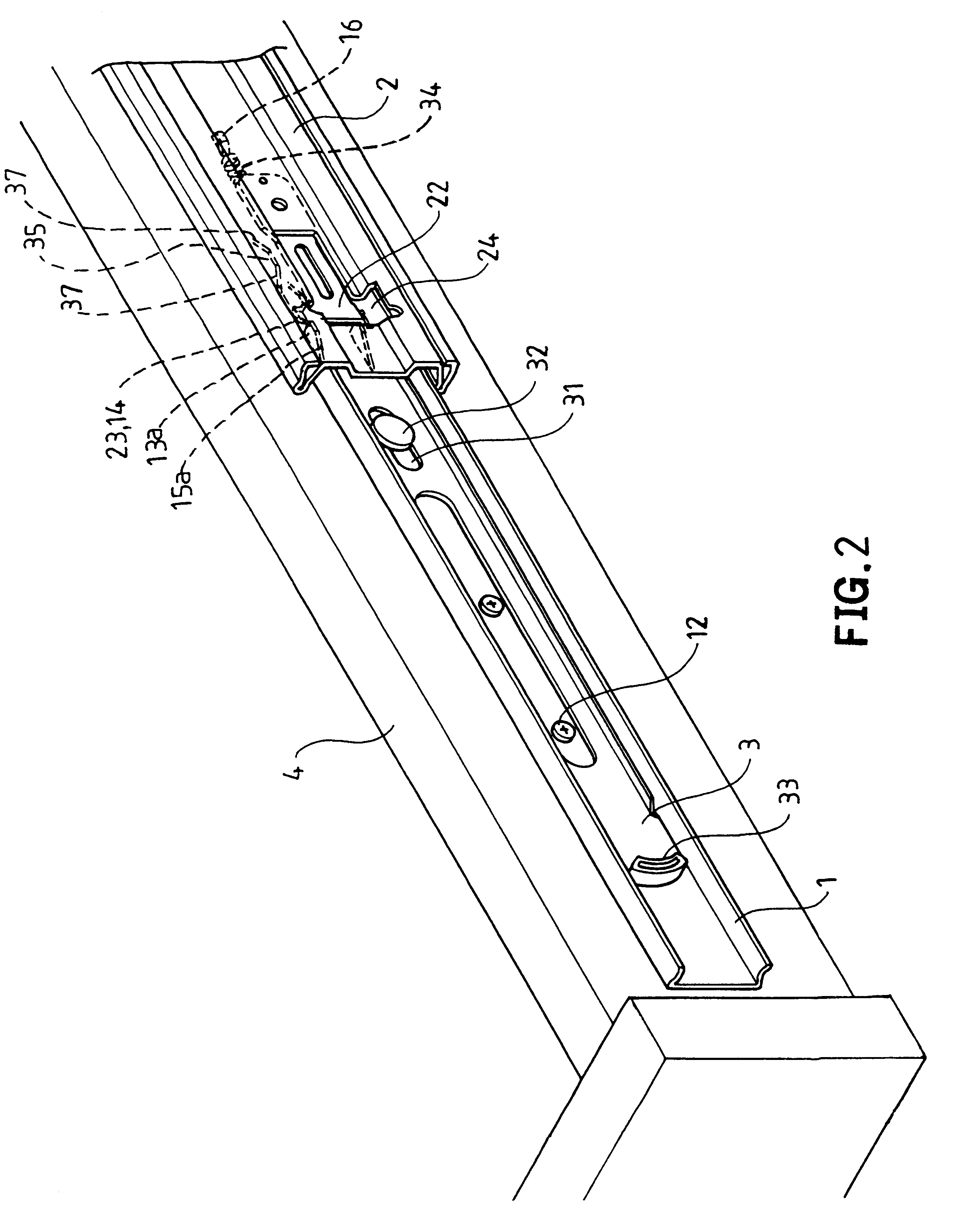 Lock snap structure of slide rail