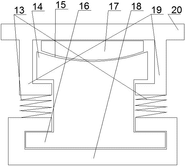 Shock-absorbing and buffering assembly of bridge and monitoring system